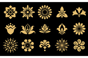 Vector floral set. Spring or summer, an Object Graphic by RODINA