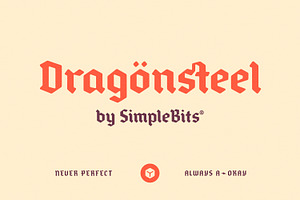 Dragönsteel — Modern-ish blackletter