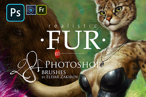 28 Realistic FUR Photoshop Brushes