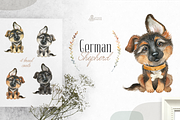 Puppy Paws 4. Watercolor Collection, an Illustration by OctopusArtis (Thumbnail 4 of 11)