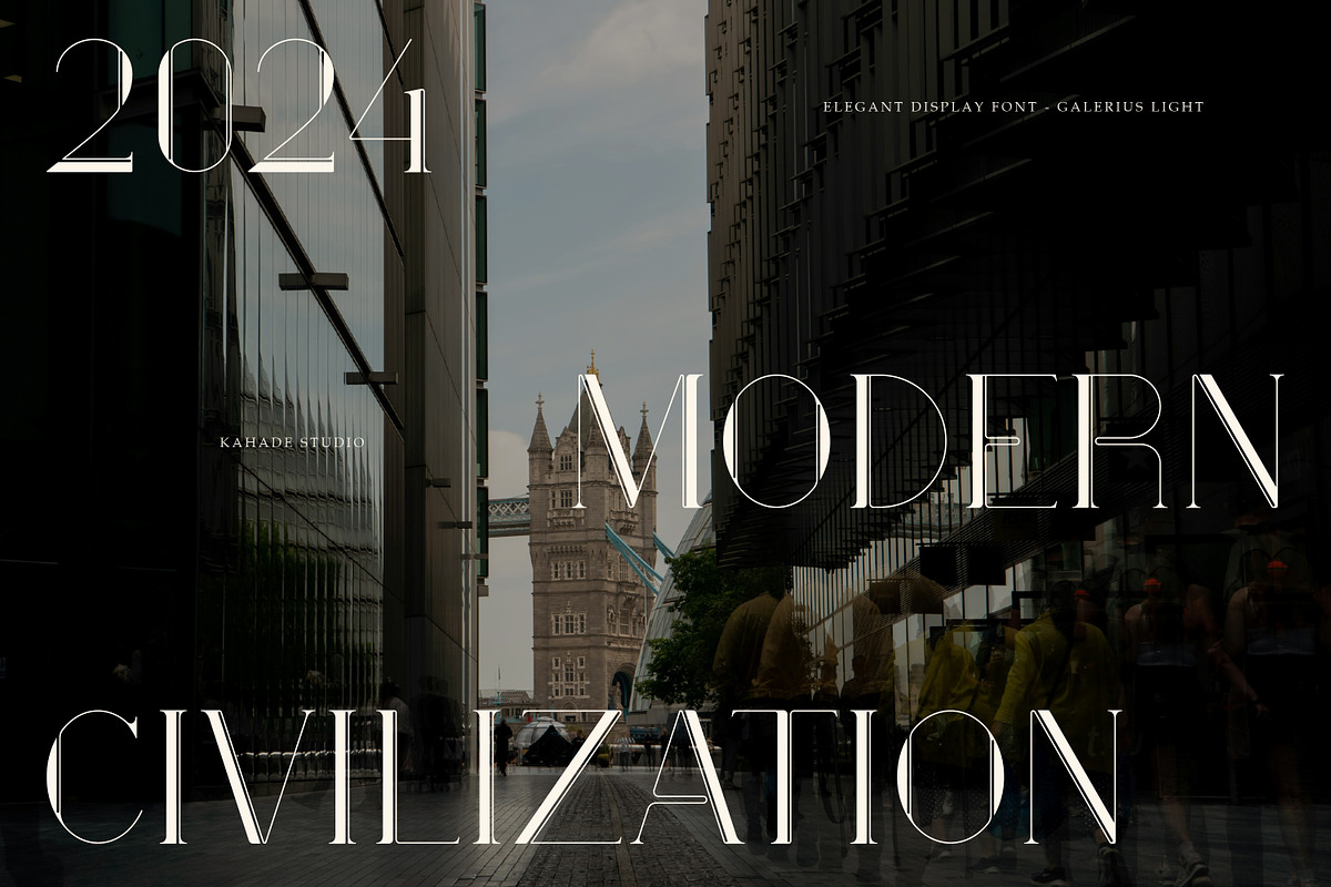 Galerius | Display Serif Font, a Serif Font by Kahade Studio (Photo 2 of 10)