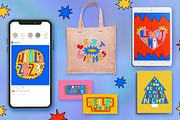 1970 PSYCHEDELIC CHRISTMAS LETTERING, an Illustration by okchizh (Thumbnail 4 of 6)