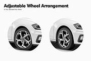 Compact Car Mockup 1, an Advertising Mockup by Mockupix (Thumbnail 4 of 12)