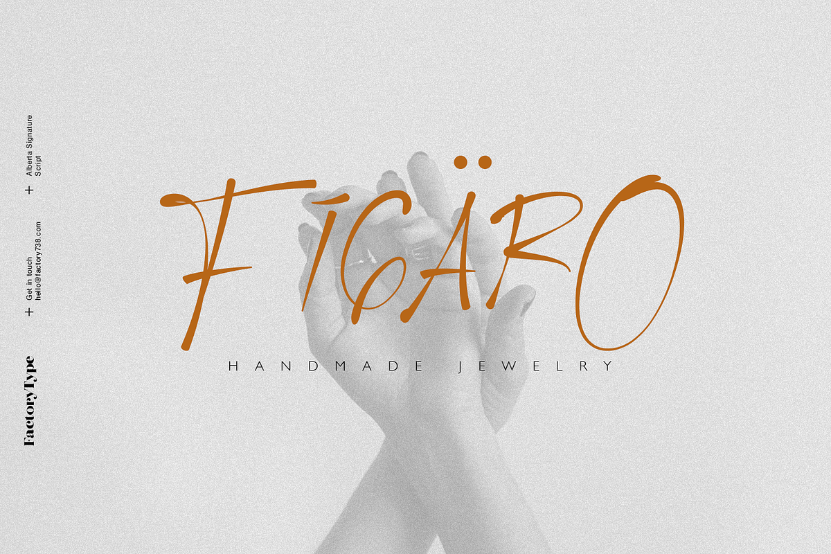 Alberta Signature Script, a Script Font by FactoryType Studio (Photo 3 of 10)