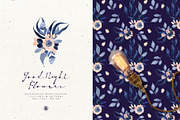 Good Night Flowers, a Decorative Illustration by Webvilla Studio (Thumbnail 2 of 5)