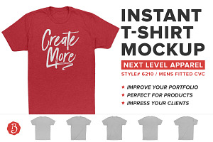 Next Level CVC 6210 Shirt Mockups