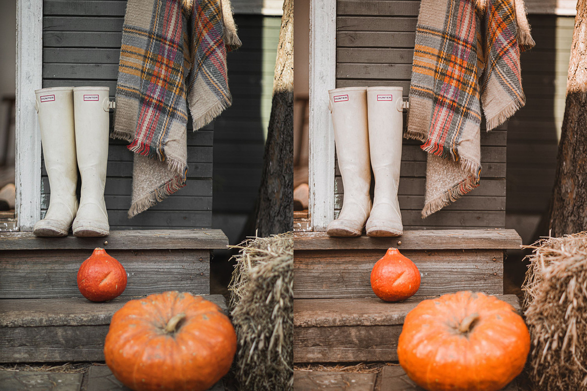 5 PUMPKIN LIGHTROOM PRESETS, an Action Add-On by Emma Kate Creative (Photo 2 of 10)