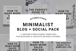 Minimalist Blog + Social Graphics