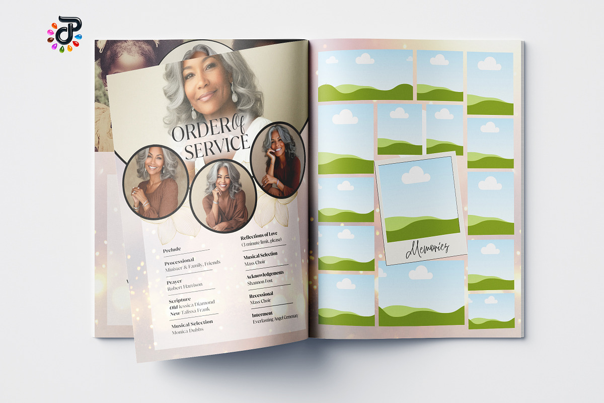 Elegant Canva Obituary Template, a Brochure Template by Protech Design ENT (Photo 7 of 9)