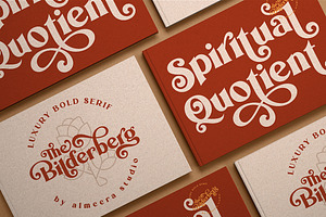 Bilderberg Luxury Bold Serif