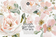 Blush floral clipart set, an Illustration by Patishop Art (Thumbnail 2 of 8)