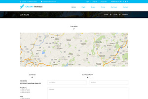 Galaxy- Travels PSD Website Template