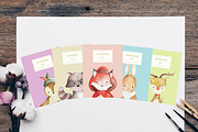 Woodland Animals Notebook Cover, an Animal Illustration by artemyst (Thumbnail 1 of 3)