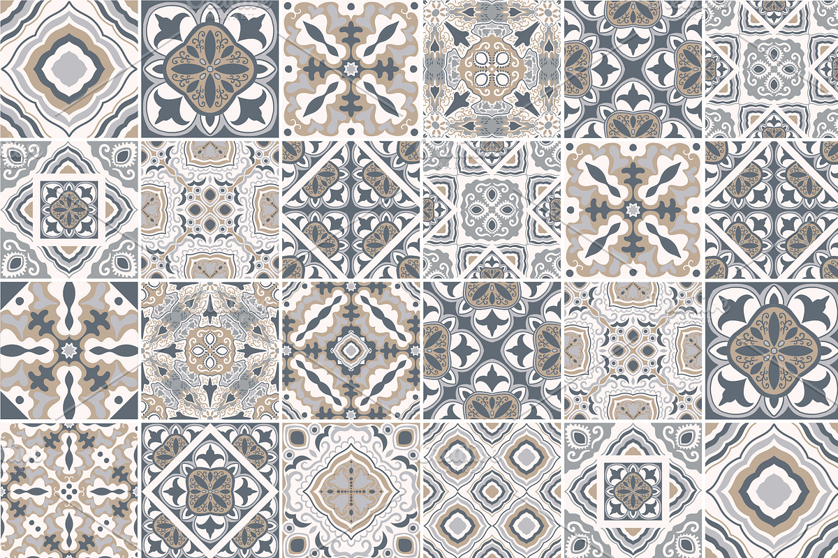 Ceramic Tiles Patchwork Set, a Pattern Graphic by Markovka (Photo 4 of 7)