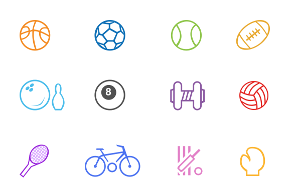 Sports & Game Line Icons preview 4
