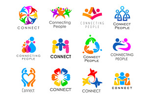 Community connect icons, a Person Illustration by Vector Tradition