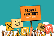 Protest, a Person Illustration by Poloviiinkin (Thumbnail 1 of 4)