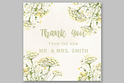 White Flowers Clipart Rustic Flowers, a Decorative Illustration by LeCoqDesign (Thumbnail 3 of 5)