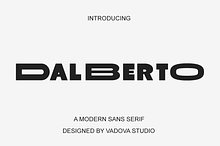 Dalberto – Modern Sans Serif Typefac