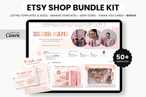 Etsy Shop Templates Bundle Kit