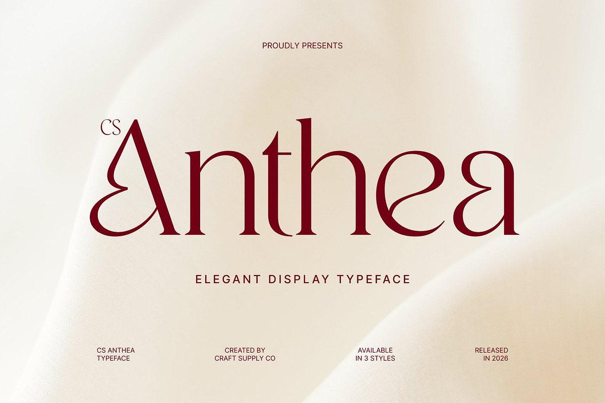 CS Anthea – Elegant Serif Font, a Serif Font by Craft Supply Co. (Photo 1 of 8)