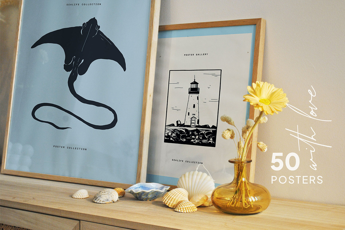 Sealife |  Poster Builder, an Object Graphic by KetteCreate (Photo 2 of 12)