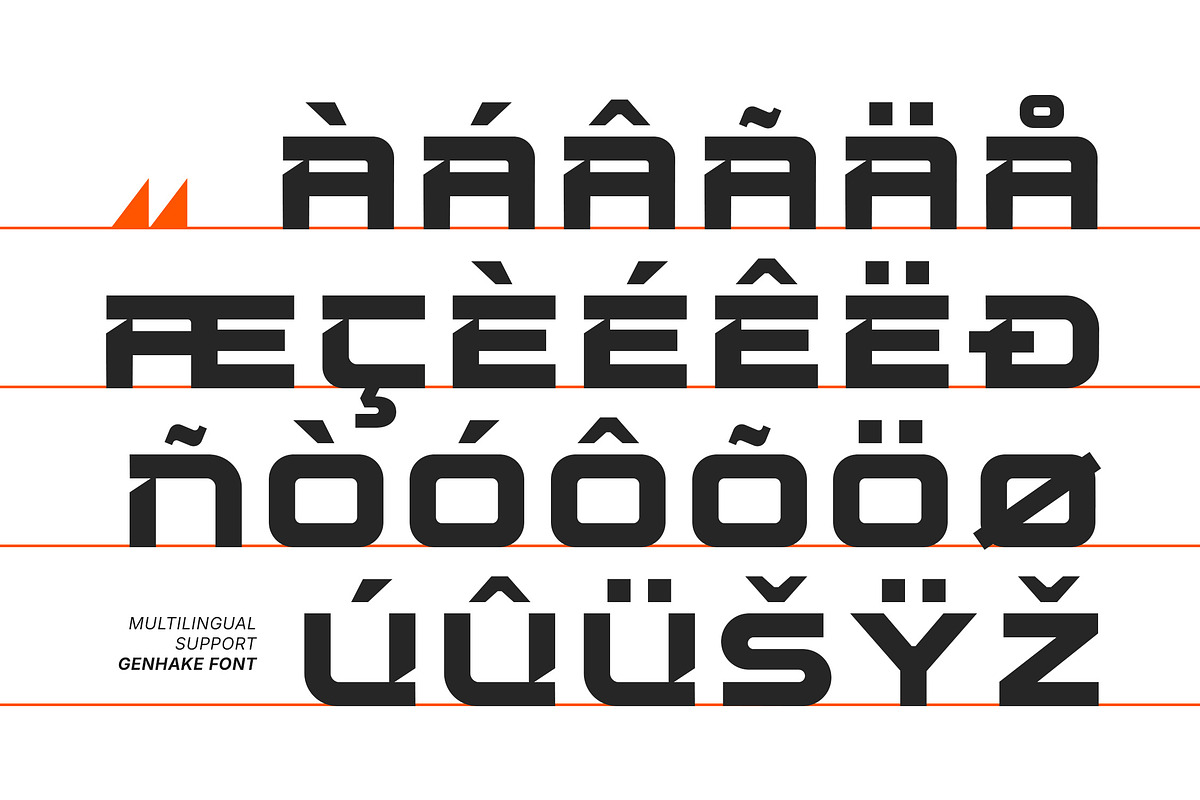 Genhake - Modern Futuristic Scifi, a Sans Serif Font by Typia Nesia (Photo 5 of 14)