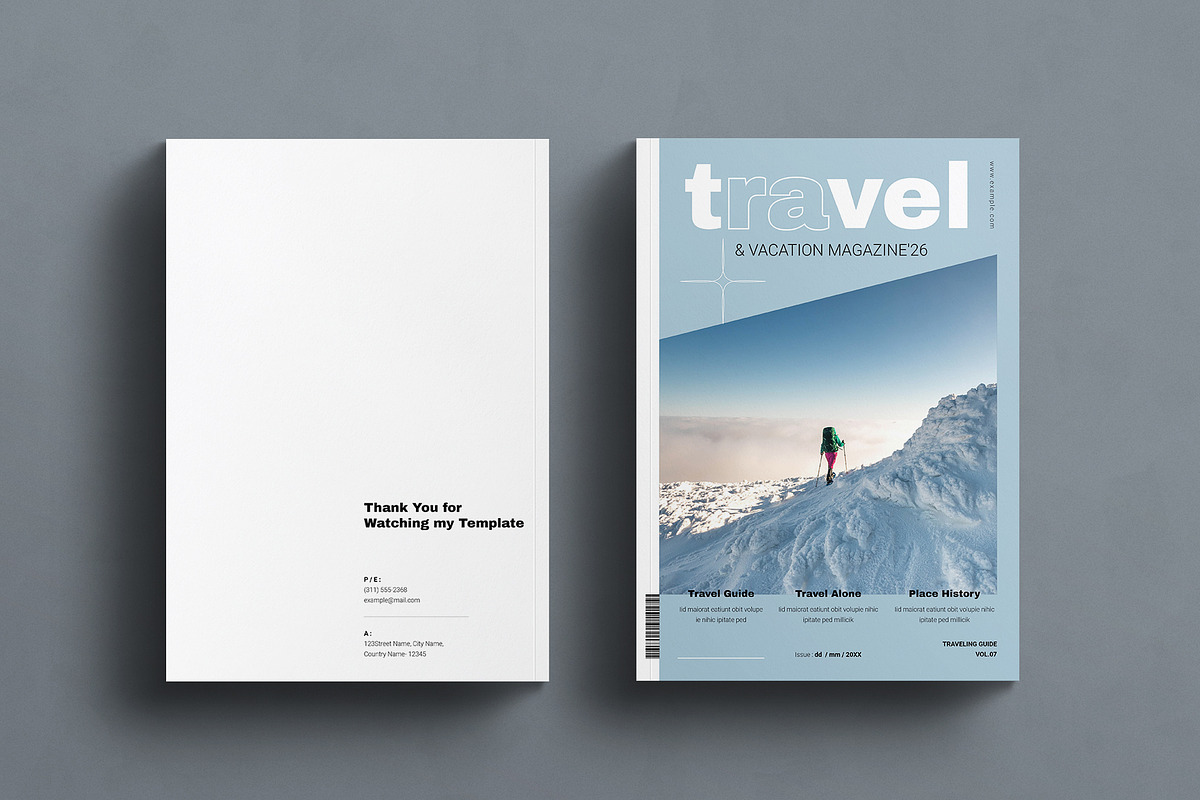 Winter Travel & Vacation Magazine, a Magazine Template by E-Type (Photo 7 of 7)