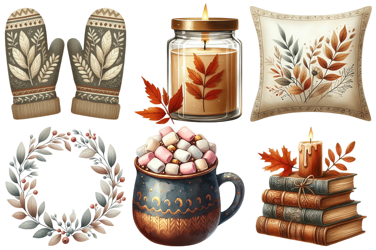 Scandi Autumn Clipart, an Illustration by Pixels.Craft (Photo 2 of 7)