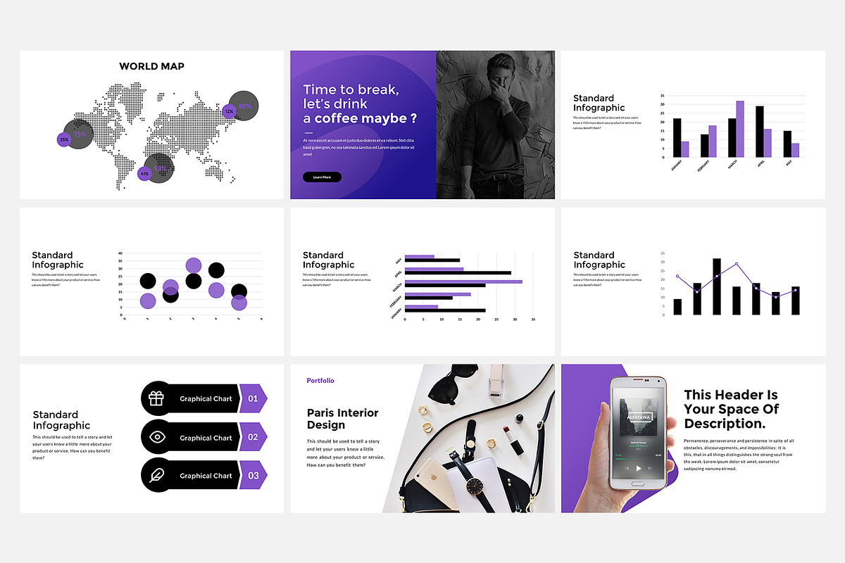 Clean Four Presentation, a Presentation Template by Fitra Noor (Photo 4 of 4)