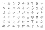 Big natural icon set, an Outline Icon by Tettygreen (Thumbnail 4 of 4)