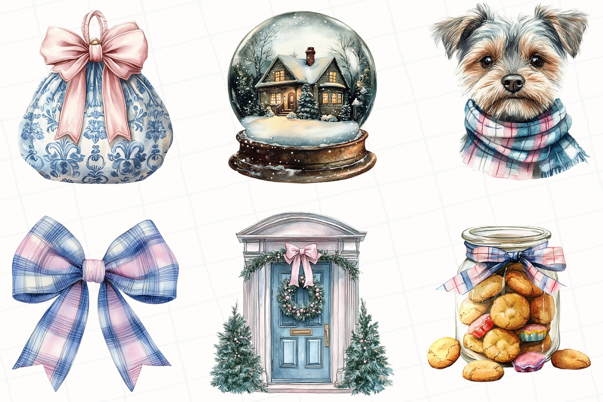 Cozy Winter Cottage Clipart, an Illustration by OK Design (Photo 5 of 5)