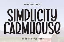 Simplicity Farmhouse | Script Font