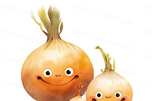 Funny Cartoon Fruits And Vegetables