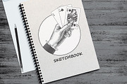 Vintage Engraved Hands Vector Set, a Person Illustration by Retro Graphic Box (Thumbnail 6 of 8)