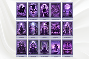 Purple Witch Tarot Cards Deck, a Decorative Illustration by Mugio (Thumbnail 2 of 4)