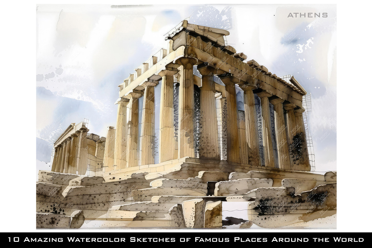 World famous places collection, an Illustration by SketchArtStudio (Photo 8 of 9)