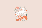Easter bunny clipart, an Object Illustration by svetlatek (Thumbnail 9 of 9)