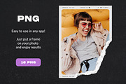 Torn Photo Frames, an Object Graphic by Andrew Skoch Design (Thumbnail 2 of 4)