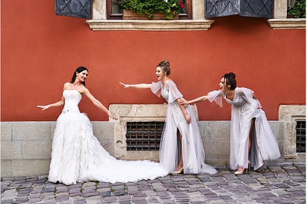 Beautiful bride and bridesmaids in, a Person Photo by Oleksandr Berezko