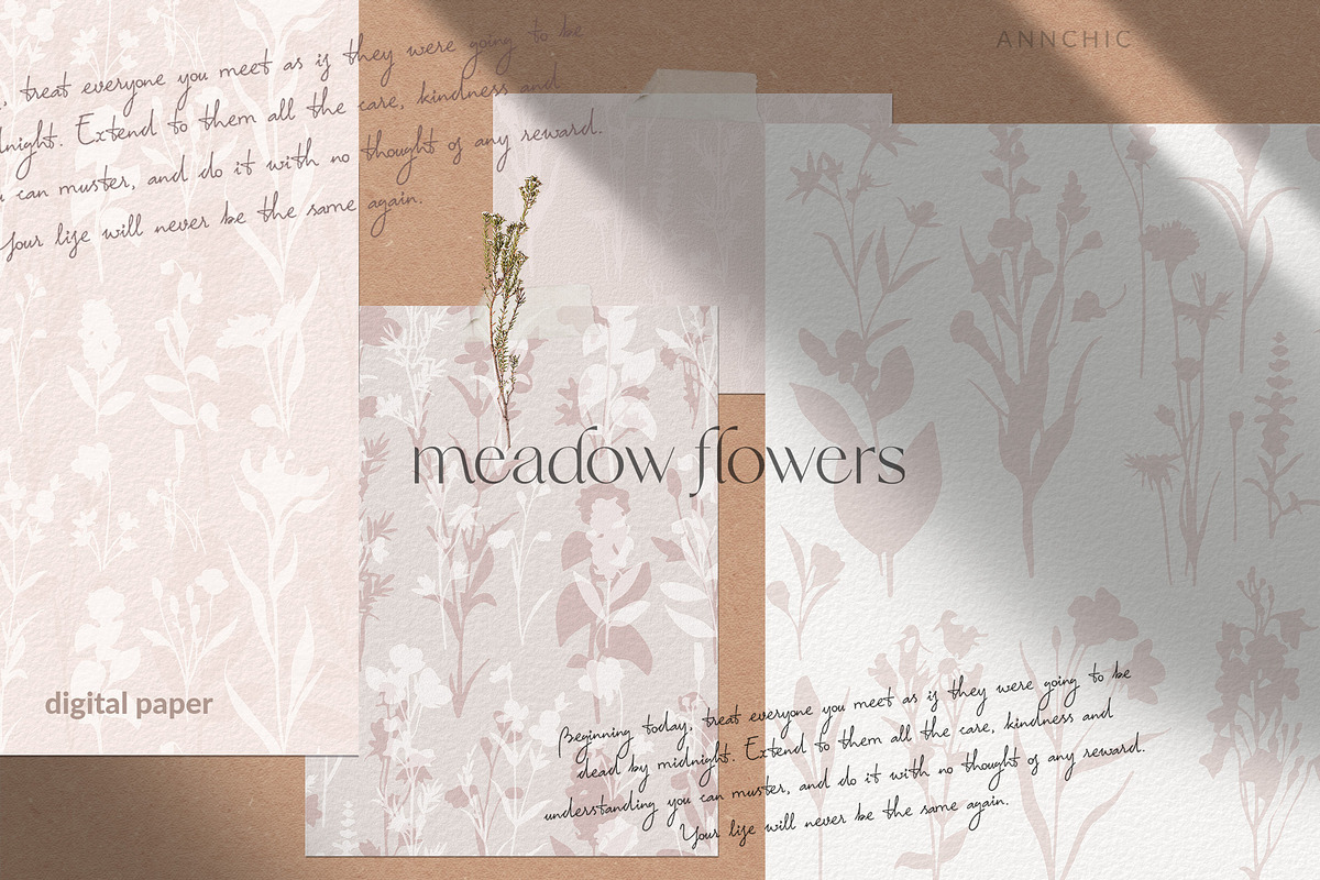 Meadow flowers - Digital art paper, a Texture Graphic by Anna Sokol (Photo 12 of 22)