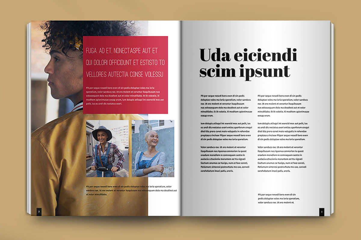 Red Magazine Layout Set, a Templates & Theme by wavebreak