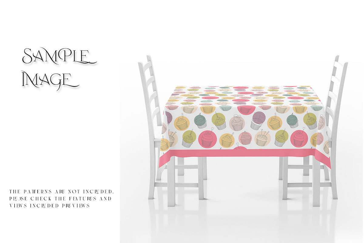 Tablecloth & Table Runner Mockups, a Household Mockup by mock-ups (Photo 7 of 21)