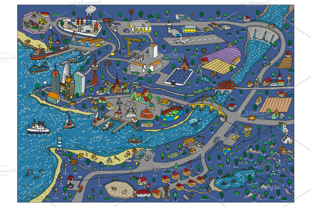 DOODLETOWN, an Illustration by WINS Doodle shop (Photo 5 of 6)