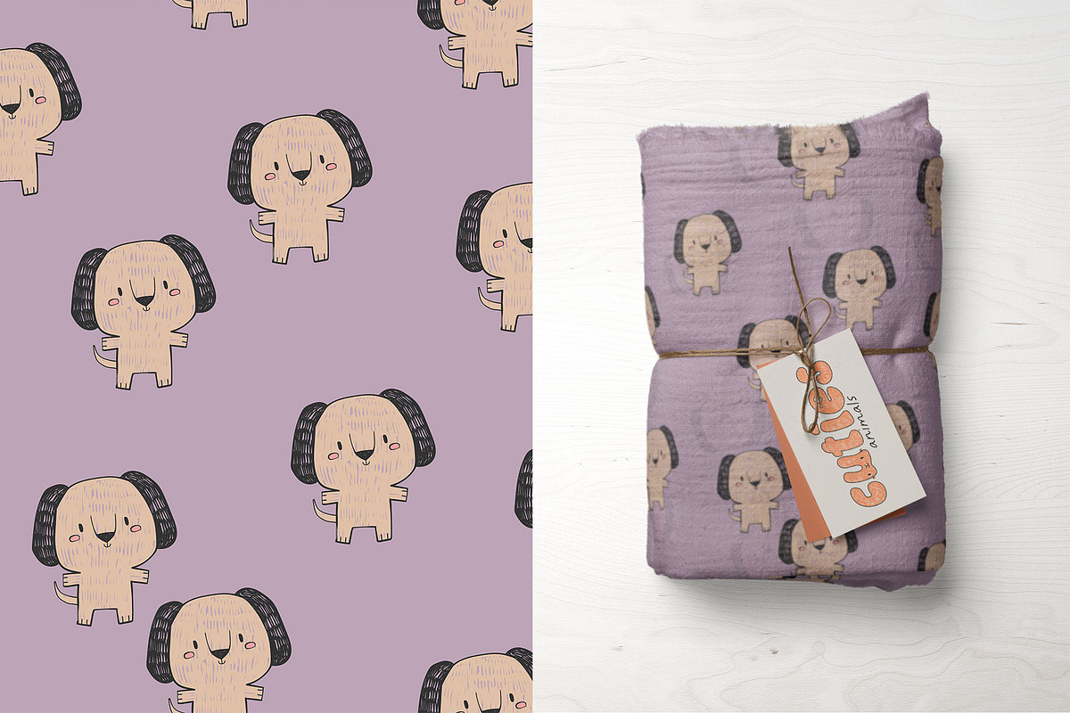 Cuties animals patterns collection, a Pattern Graphic by K.SweeTheArt (Photo 4 of 14)