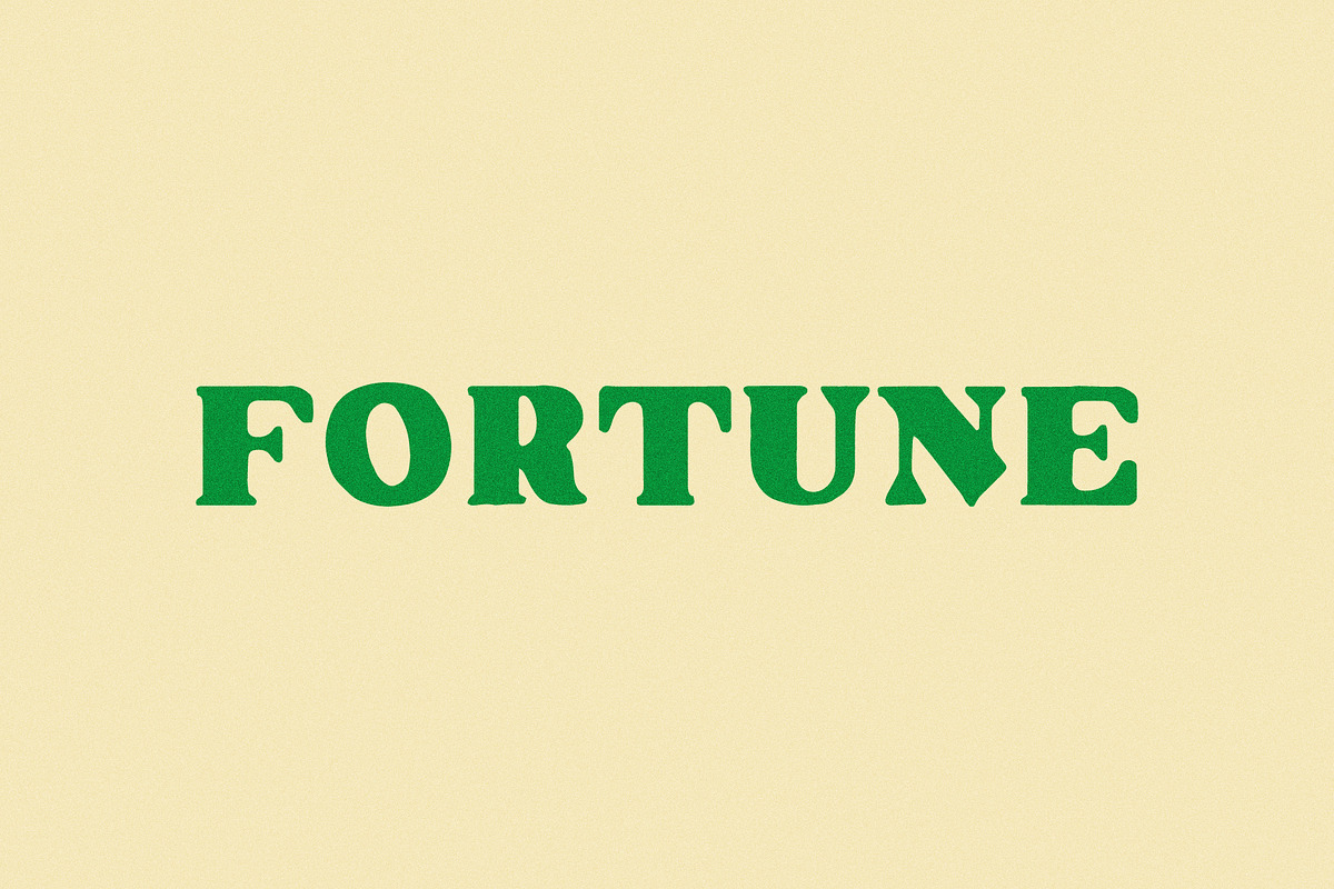 Fortune | A Lucky Display Font, a Serif Font by Taylor Penton (Photo 1 of 6)