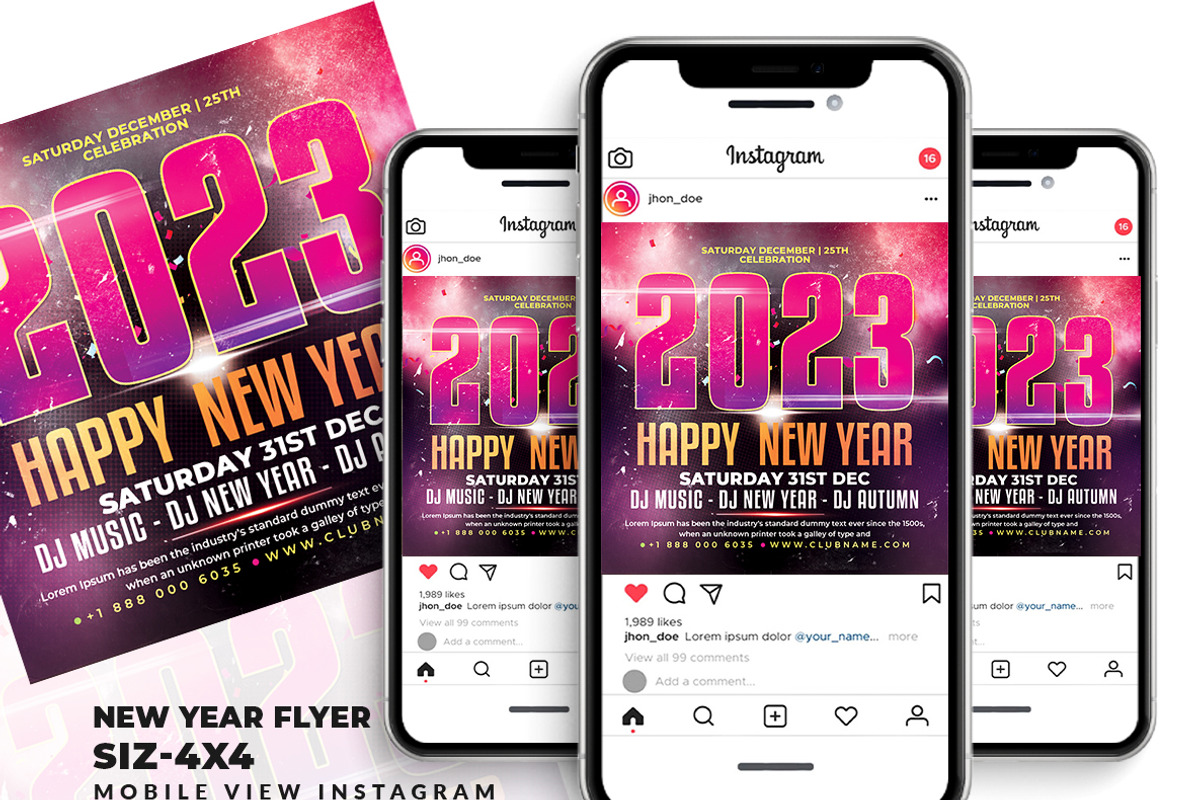 New Year Flyer, a Flyer Template by AfzaalGraphics (Photo 2 of 2)