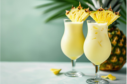 Refreshing Pina Colada Cocktails, a Food & Drink Photo by Lermont51