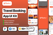 Wanderer Travel App UI Kit, an UI Kit Template by piyush608 (Thumbnail 1 of 7)