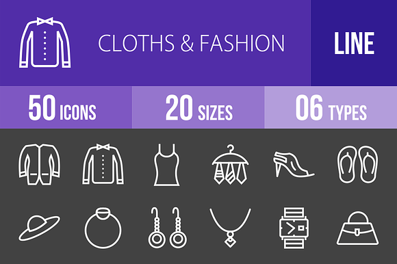 50 Clothes Fashion Line Inverted